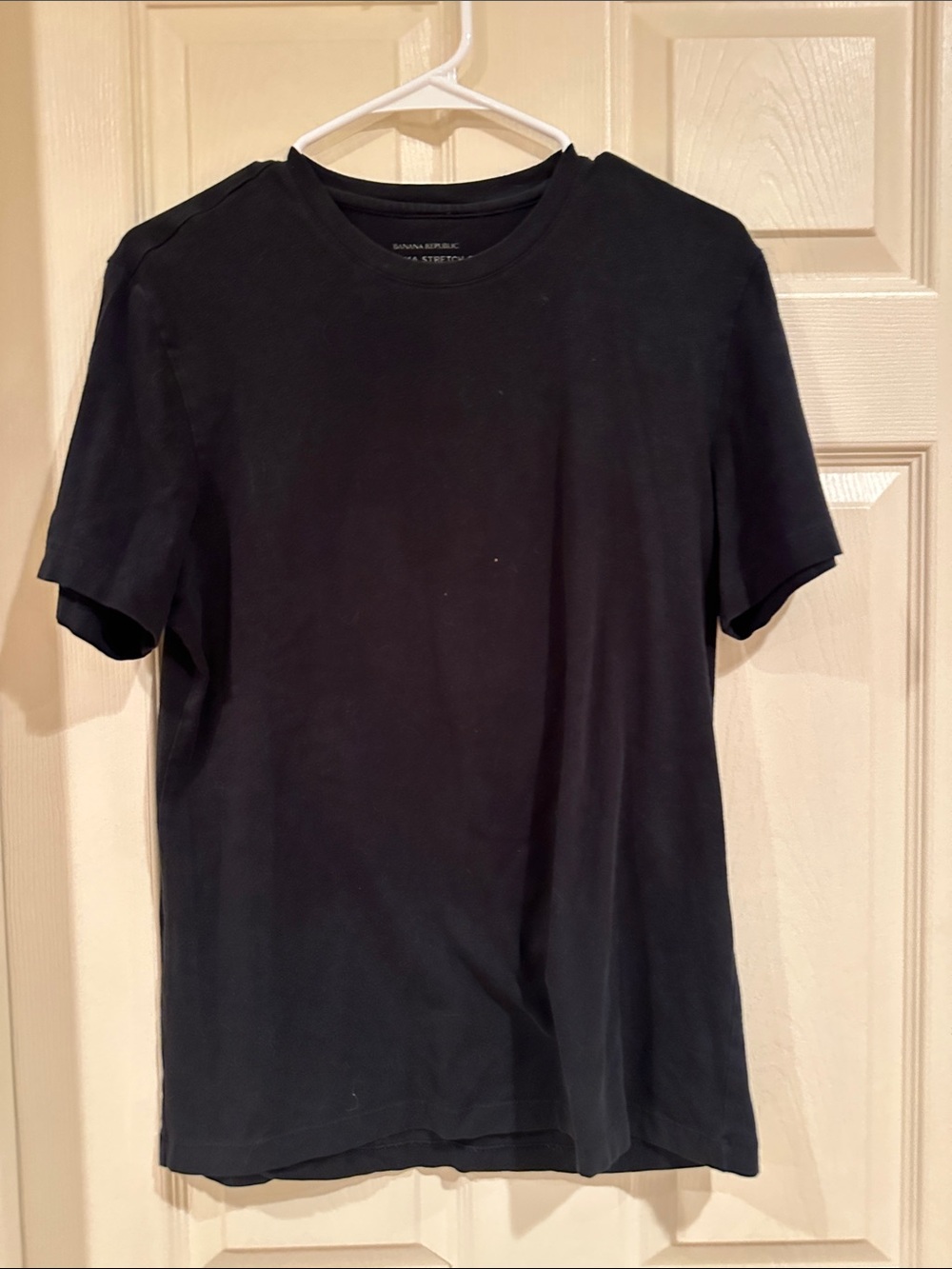 Banana Republic Black Short Sleeve Crew Neck Tee